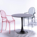 Design klart transparent plastarmstol